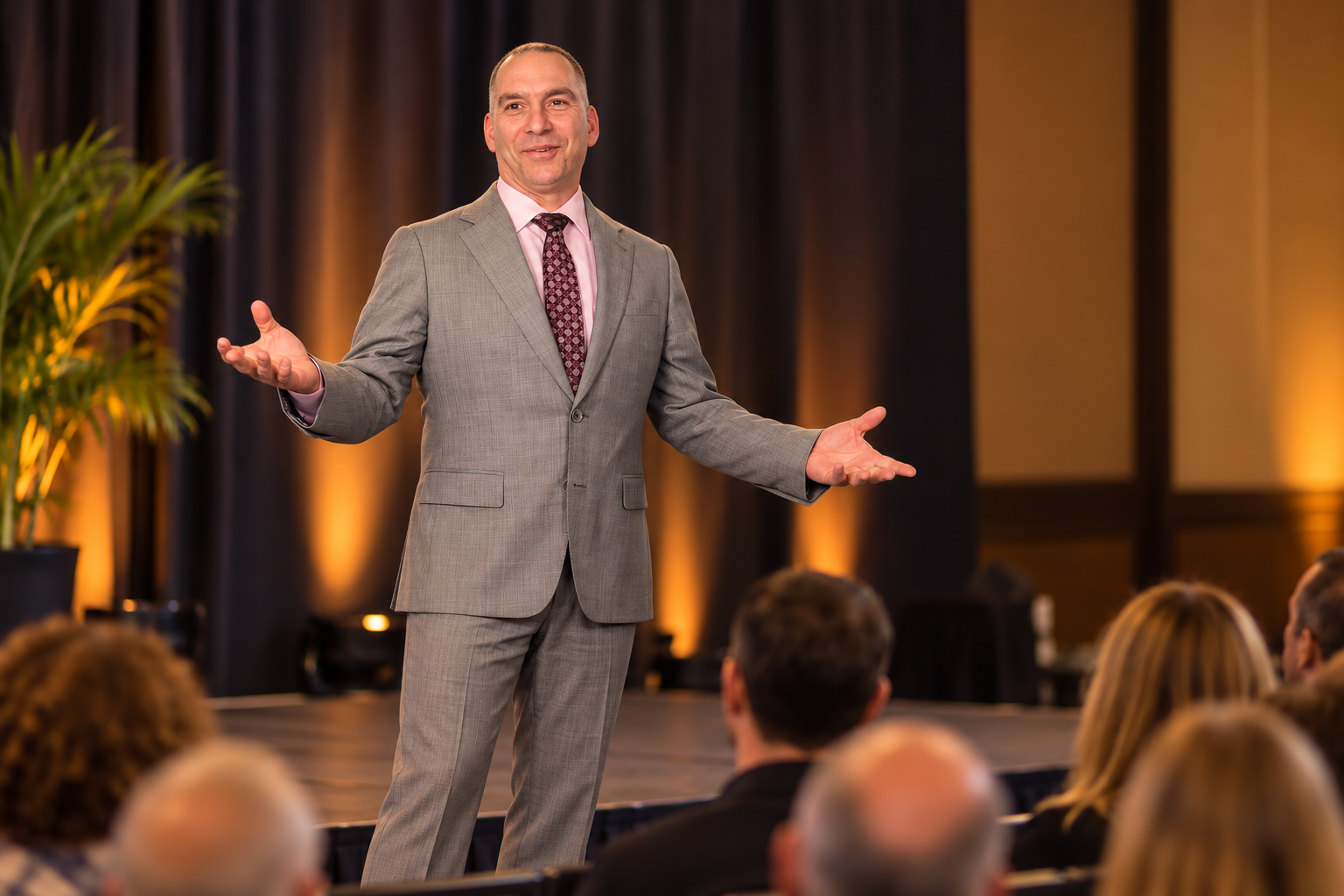 Grandmaster Chris Berlow speaking to an audience